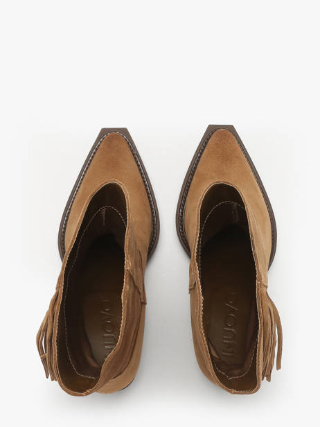 Santiags à Talon En Cuir Inuovo Marron women B50014 vue secondaire 3