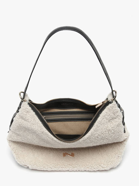 Sac Porté épaule Carrie Winter Cuir Et Mouton Nathan baume Beige vogue S vue secondaire 3