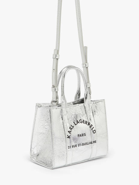 Sac Bandoulière Rsg Métalissé Karl lagerfeld Argent rsg A4W50059 vue secondaire 2
