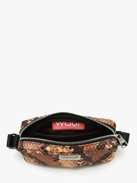 Sac Bandoulière Boa Polyester Recyclé Wouf Marron boa BM250016 vue secondaire 2