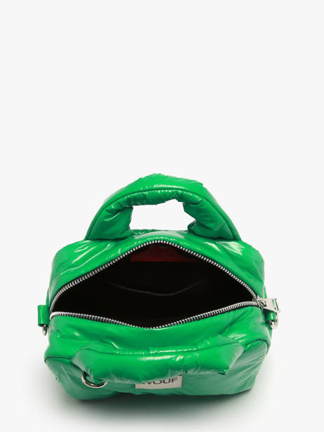 Sac Bandoulière Glossy Polyester Recyclé Wouf Vert glossy BB250027 vue secondaire 3