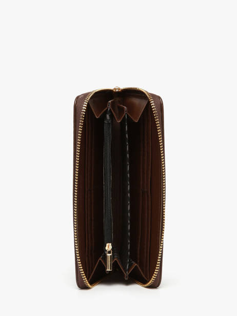 Portefeuille Lulu castagnette Marron zip CHRYS033 vue secondaire 1