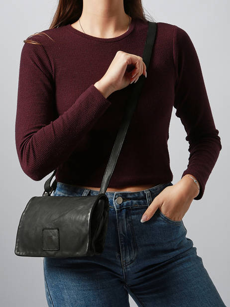 Sac Bandoulière Heritage Cuir Biba Noir heritage BT33 vue secondaire 1