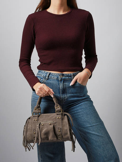 Sac Bandoulière Velvet Cuir Milano Marron velvet VE24093 vue secondaire 1