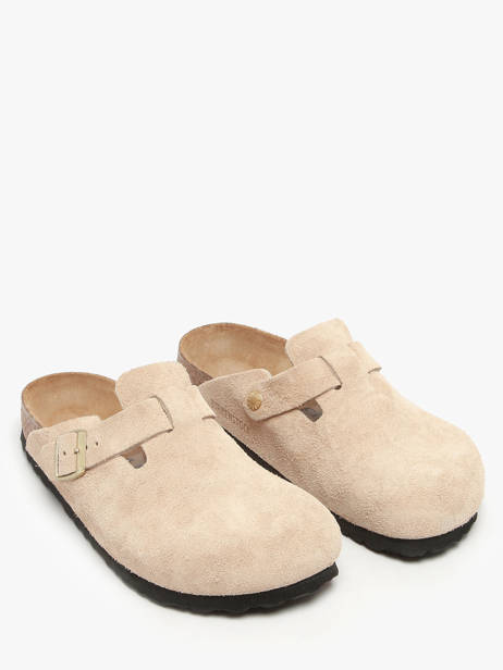 Mules En Cuir Birkenstock Beige women 1030883 vue secondaire 1