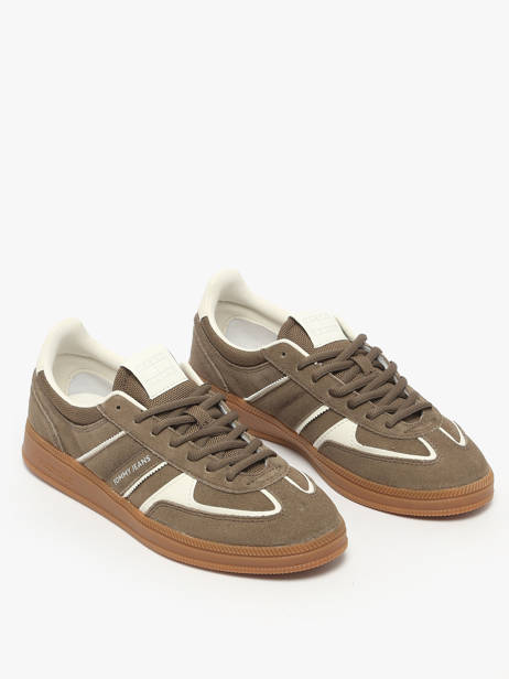 Sneakers En Cuir Tommy hilfiger Marron women 2838RBM vue secondaire 1