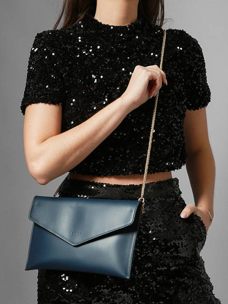 Pochette De Soirée L Paddock Cuir Etrier Bleu paddock EPAD075L vue secondaire 2