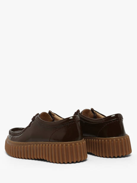 Chaussures Derbies Plateforme En Cuir Clarks Marron women 26186667 vue secondaire 2