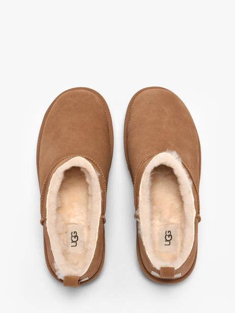 Bottes Classic Micro En Cuir Ugg Marron men 1180190 vue secondaire 3