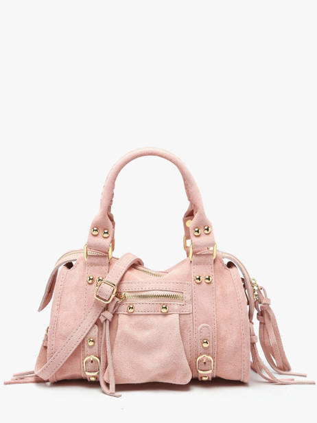 Sac Bandoulière Velvet Cuir Milano Rose velvet VE24093O