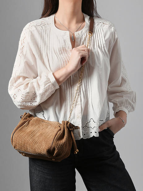 Sac Mini 24h Cuir Gerard darel Marron studio D477 vue secondaire 1