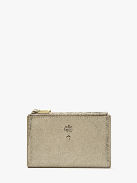 Portefeuille Cuir Mila louise Beige vintage 3576XC