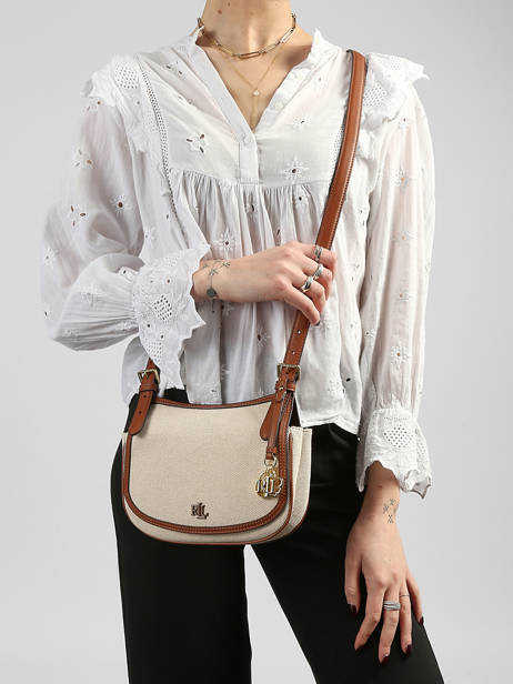 Sac Bandoulière Dryden Coton Lauren ralph lauren Beige dryden 31P10512 vue secondaire 1