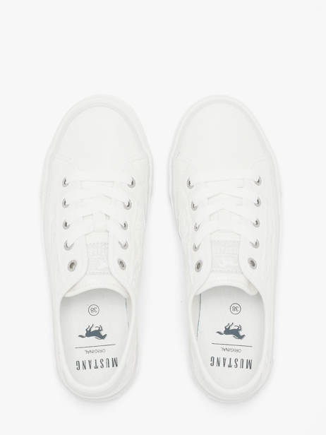 Sneakers Mustang Blanc women M0222009 vue secondaire 3