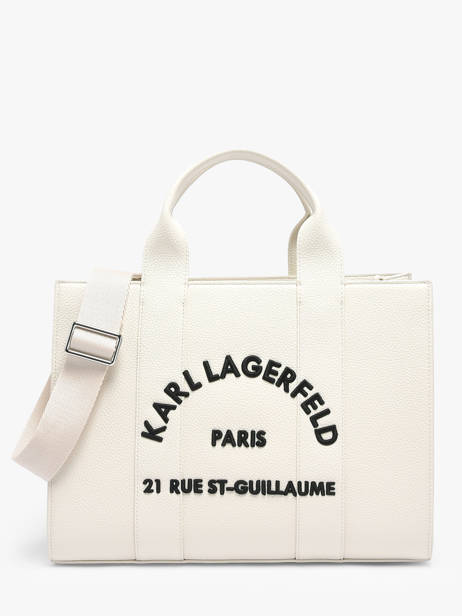 Sac Porté Main Rsg Cuir Karl lagerfeld Blanc rsg B1W30041