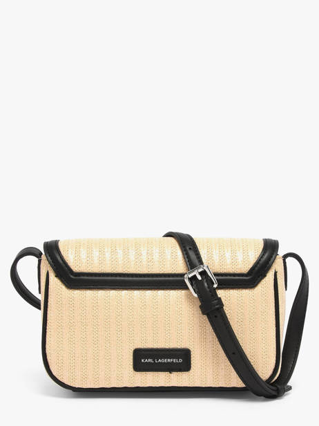 Sac Bandoulière K Signature Raphia Karl lagerfeld Beige k signature B2W30089 vue secondaire 4