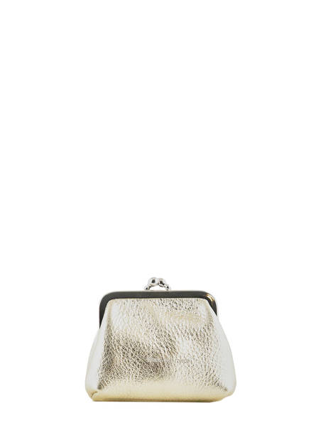 Leather Coin Purse Etincelle Irisée Etrier Gold etincelle irisee EETI654 other view 2
