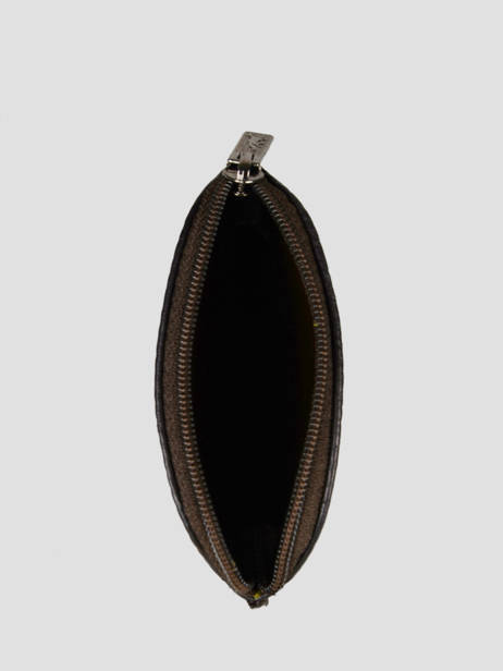 Leather Foulonné Zip Coin Purse Yves renard Brown foulonne 23A2 other view 1