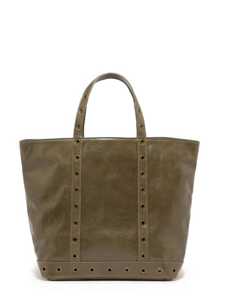 Medium Leather Cabas Tote Bag Vanessa bruno Beige cabas cuir 82V40413
