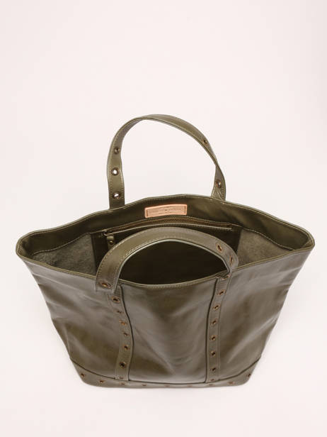 Medium Leather Cabas Tote Bag Vanessa bruno Beige cabas cuir 82V40413 other view 3